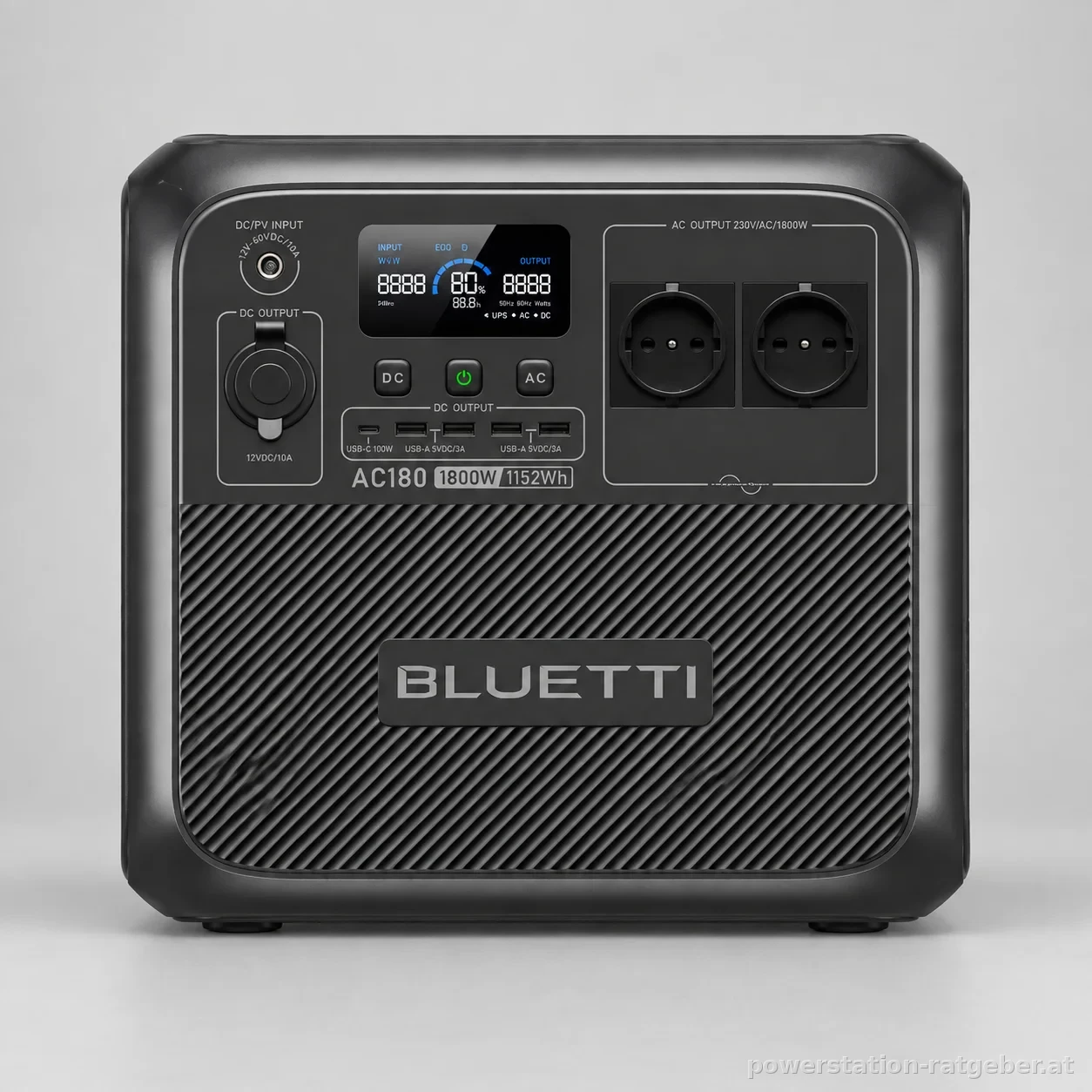 BLUETTI AC180, studio-produktaufnahme